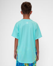 Load image into Gallery viewer, Aqua Printed Jr. V-Neck Tee- Melbourne
