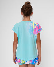 Load image into Gallery viewer, Junior Capsleeve Aqua Tee- Melbourne